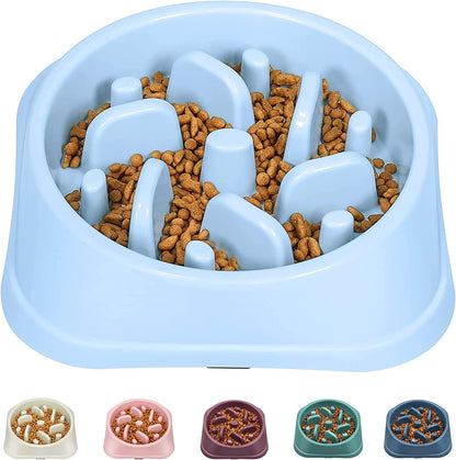 Slow Feeder Bowls Anti-Slip Puzzle Interactive Bloat Stop Bowl Anti-Choking Dog Bowl for Small and Medium Dogs (15-50 Lbs).