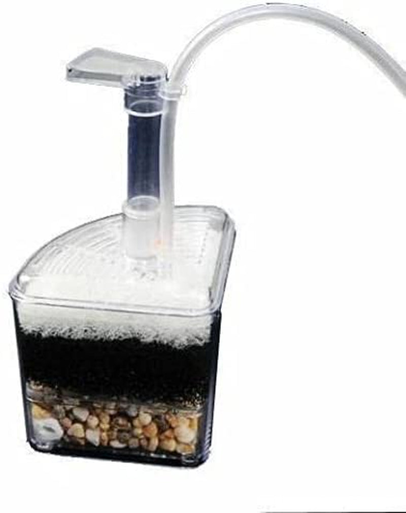 Corner Filter up to 40 Gal Ea. Air Driven Bio Sponge Ceramic for Fry Shrimp Fish Tank Aquarium