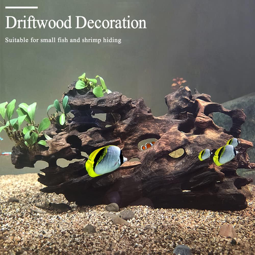 Natural Driftwood for Aquarium Decor Sinkable Reptile Wood Branches Fish Tank Log Habitat Decorations Terrarium Ornament Assorted